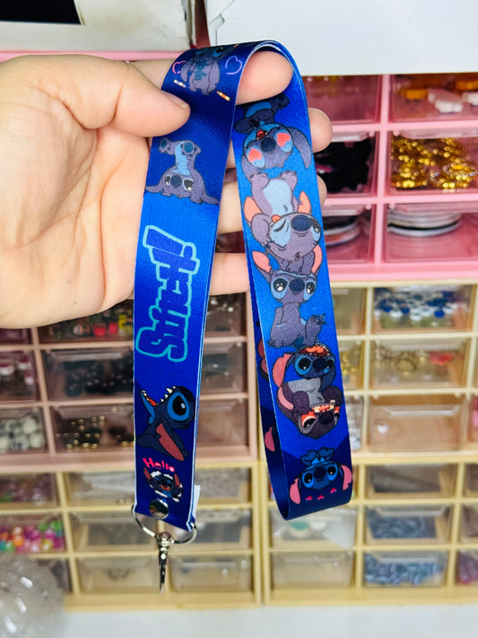 Lanyard portagafete “stitch”