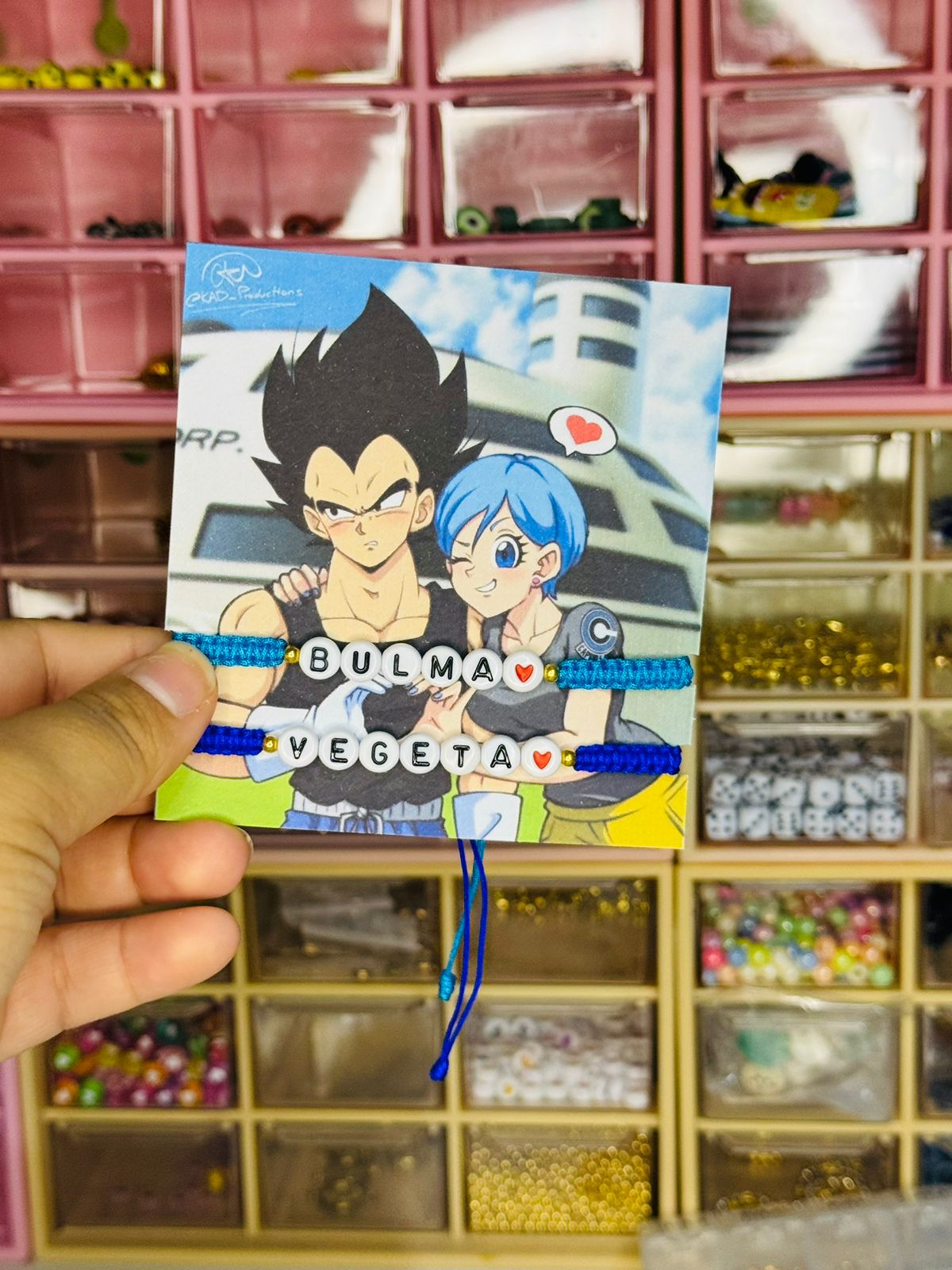 Duo de pulseras "Bulma y Vegeta"